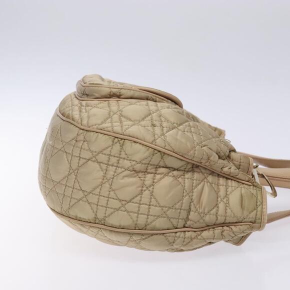 DIOR Canage Hand Bag Nylon Beige Gold - Picture 4 of 13